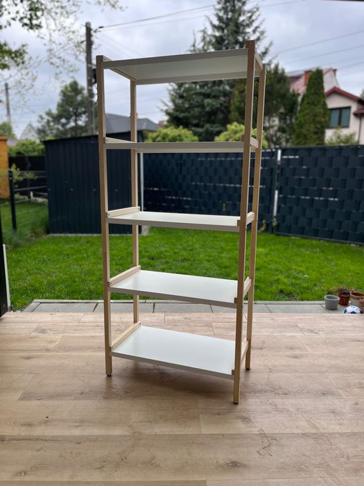Regał drewno stal IKEA
