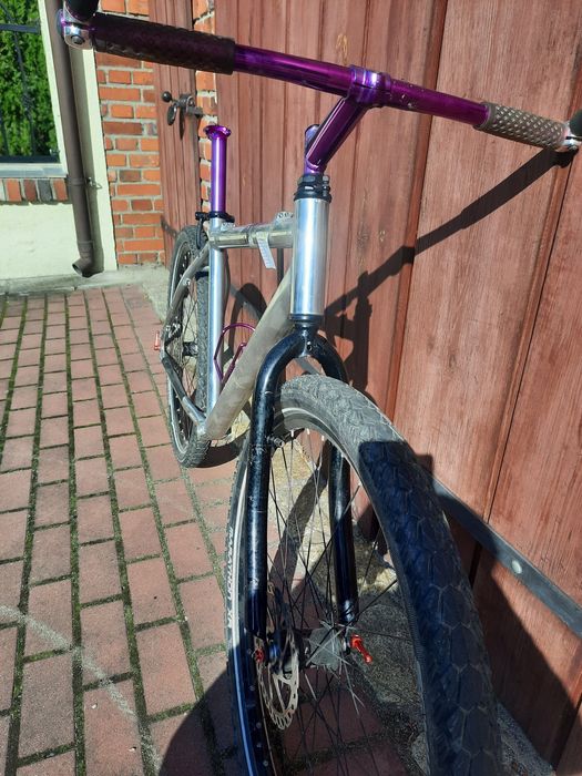 rama rowerowa frameset alu pod koła 26" commuter retro mtb
