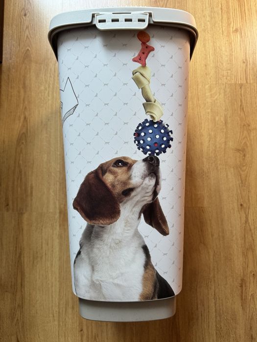 Nowe duże pudełko do przechowywania karmy dla psa