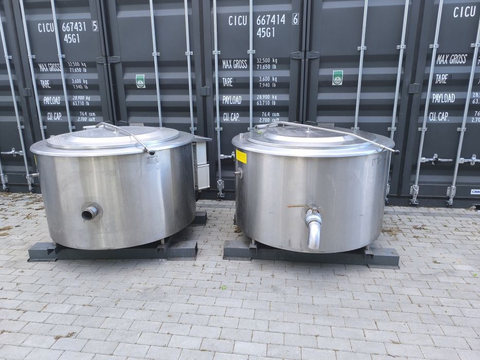 Kotły warzelne 2 x 500l komplet