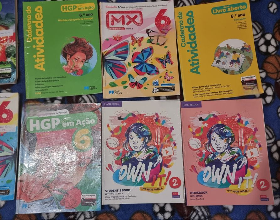 Livros escolares do 6°ano