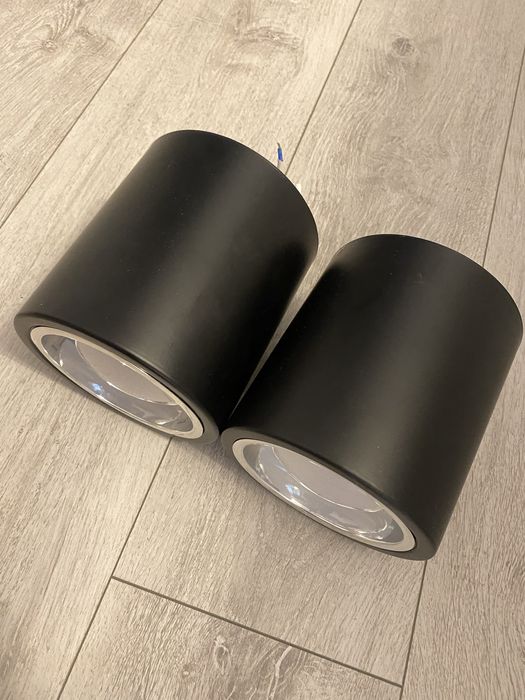 Lampy czarne sufitowe 3 szt