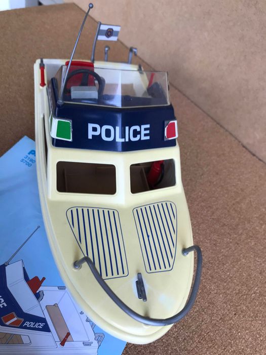 Playmobil 3190 Bateau De Police - Année 2001 - Neuf En Boîte