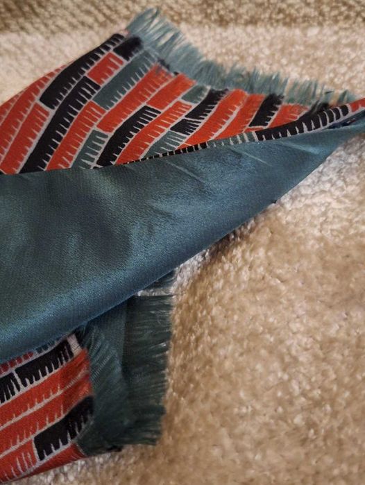 Jedwabny szal męski MIlanówek vintage