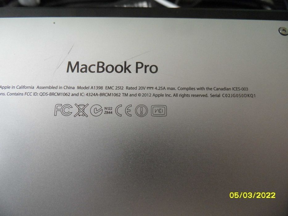 Apple MacBook Pro Retina 2012