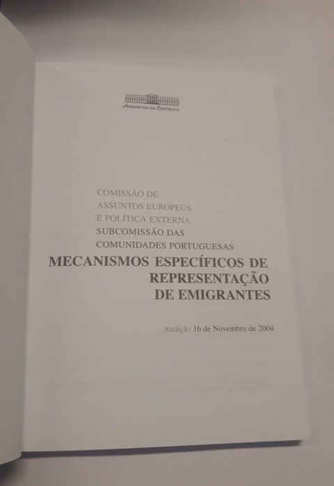 Mecanismos específicos de representação de emigrantes