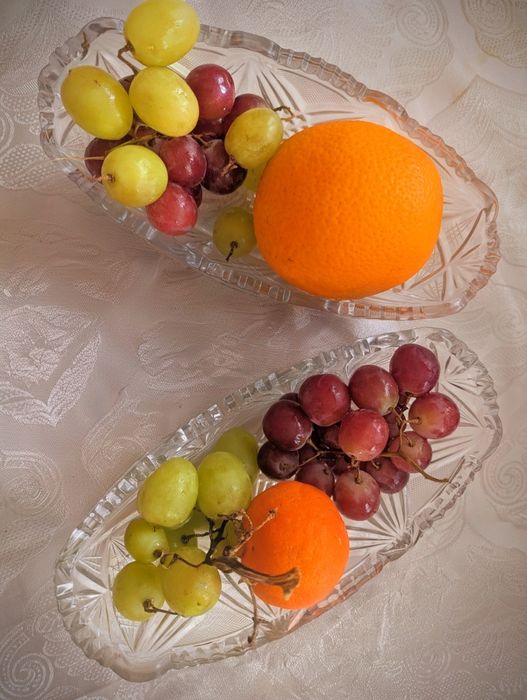 Кришталеві (скляні) овальні блюда / тарілки / салатники