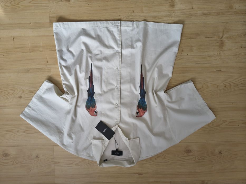 Męska koszula oversize papugi XL
