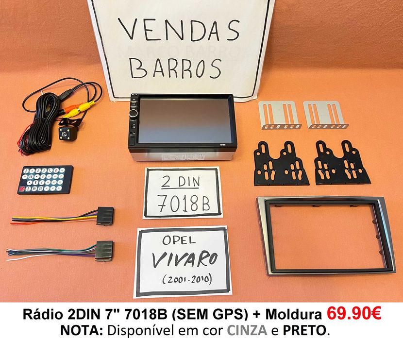 (NOVO) Rádio 2DIN • OPEL Vivaro (Desde 2001 a 2019) • Android [4+64GB]