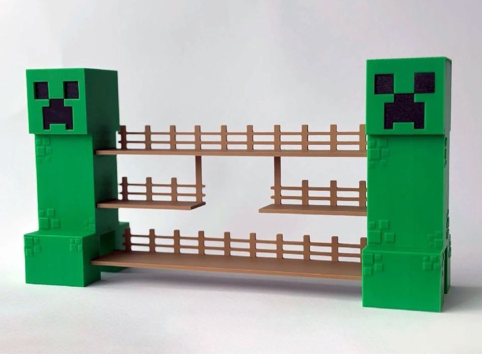 Minecraft Kinder Joy стенд ‼️Поличка для фігурок Майнкрафт Киндер Джой