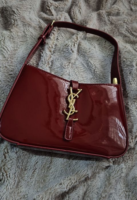 Torebka ysl le 5 a 7 burgundy