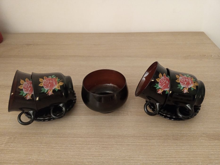 Чайний квартет чорне скло.