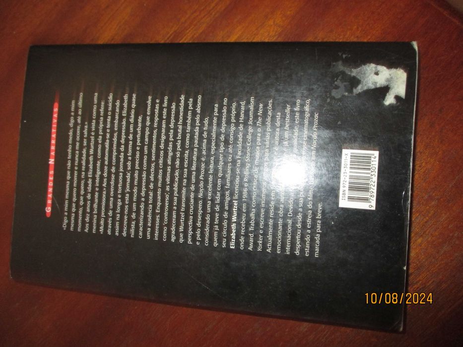 Livro - Nação Prozac de Elizabeth Wurtzel