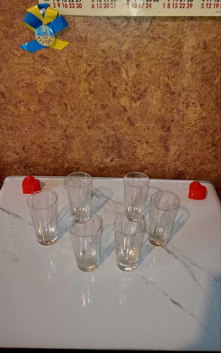 Стопки Рюмки Бокалы - стекло,хрусталь, керамика