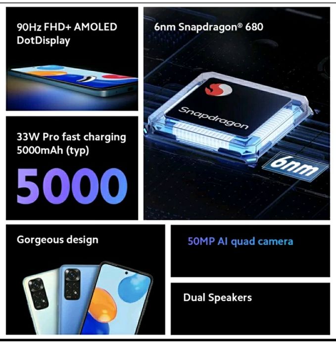 Смартфон Xiaomi Redmi Note 11 4/64GB  NFC