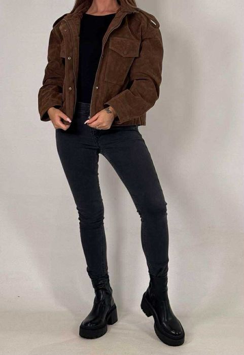 Kurtka puchowa zimowa lis