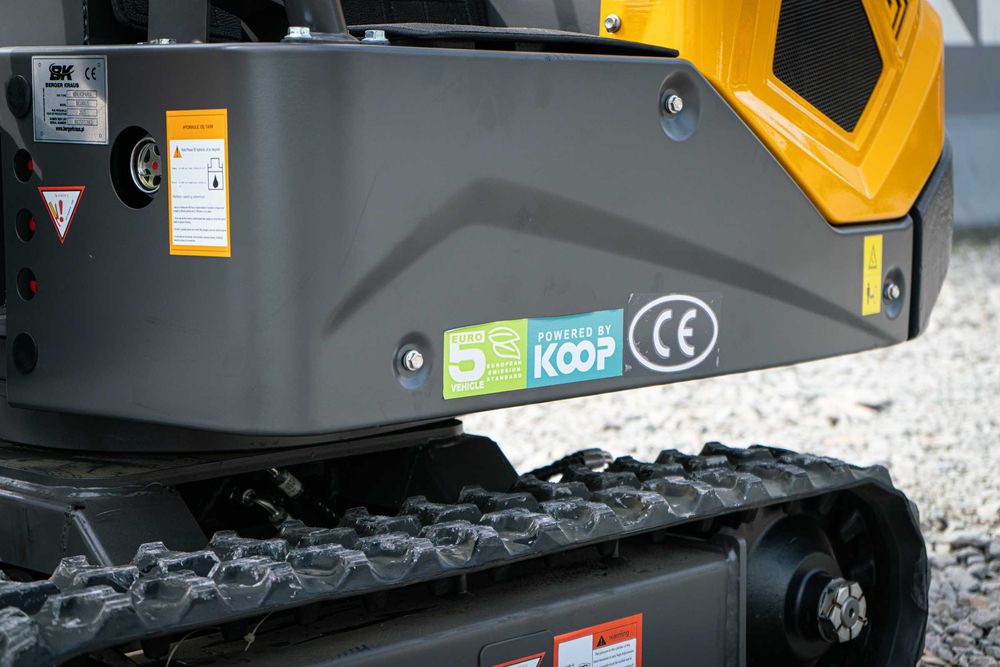 Mini Koparka Berger Kraus BK1000JS JOYSTICK skrętne ramie z łyżka 380m