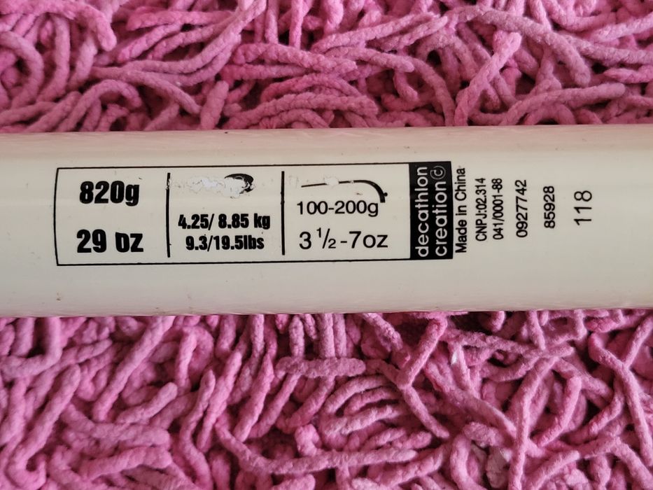 Cana de pesca usada com 4,60 cm