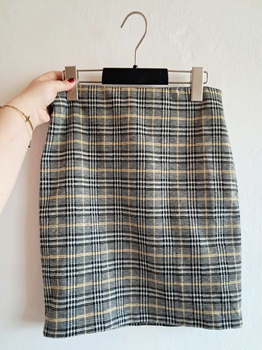 Spódniczka mini w kratkę