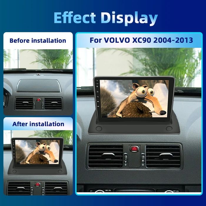 Rádio 9" android volvo xc90 2004 a 2013 CARPLAY WIFI GPS 2/32GB Novo