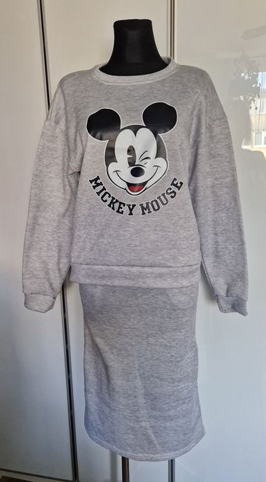 Zestaw dresowy Myszka Miki, Mickey Mouse, bluza + spódnica, nowy