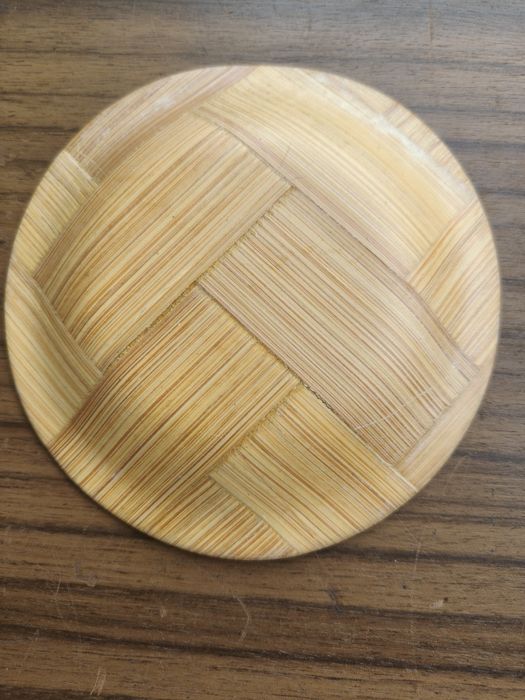 Pratos decorativos chinêses em bambú