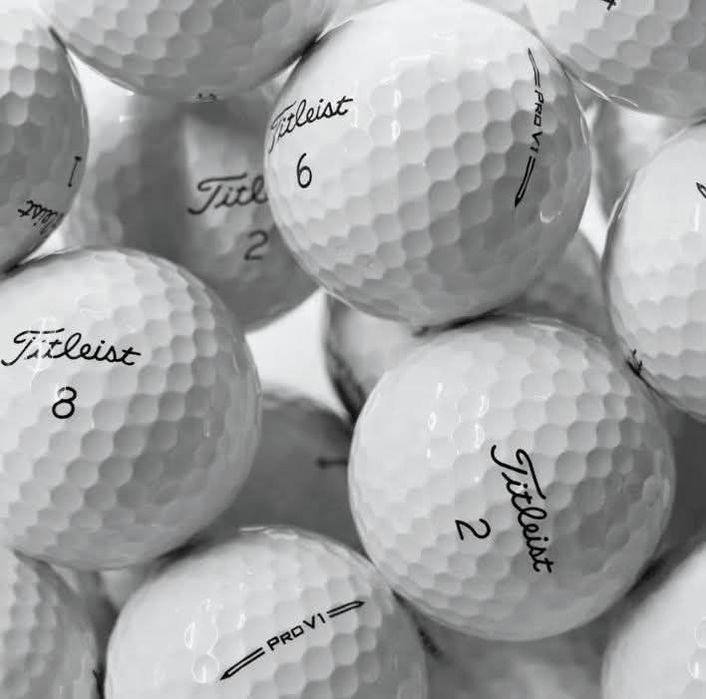 Bolas de golfe como novas