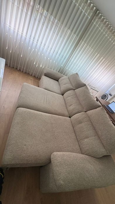 Sofá chaise long 3 lugares