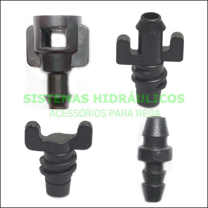 Conectores NAANDAN JAIN para micro-aspersores e rega conta-gota