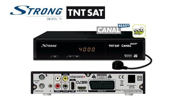 Receptor Strong TNTSAT HD canais franceses+Astra (novo)