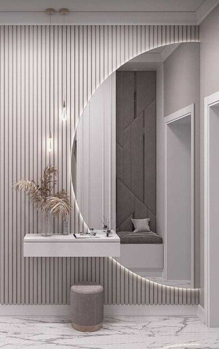 Lustra półokrągłe podświetlane led -różne rozmiary