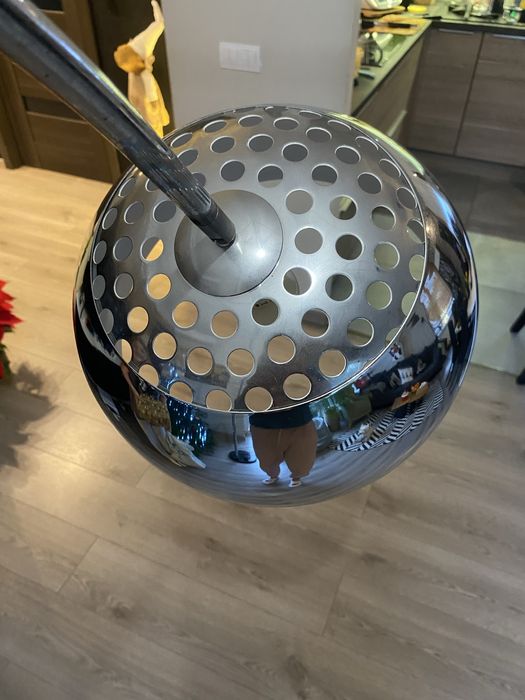 Lampa chromowana stojaca