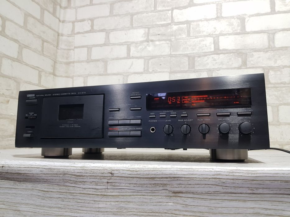 ТОР! 3-HEAD Стерео касетна дека YAMAHA KX-670, Play Trim, б/у з Німеччини