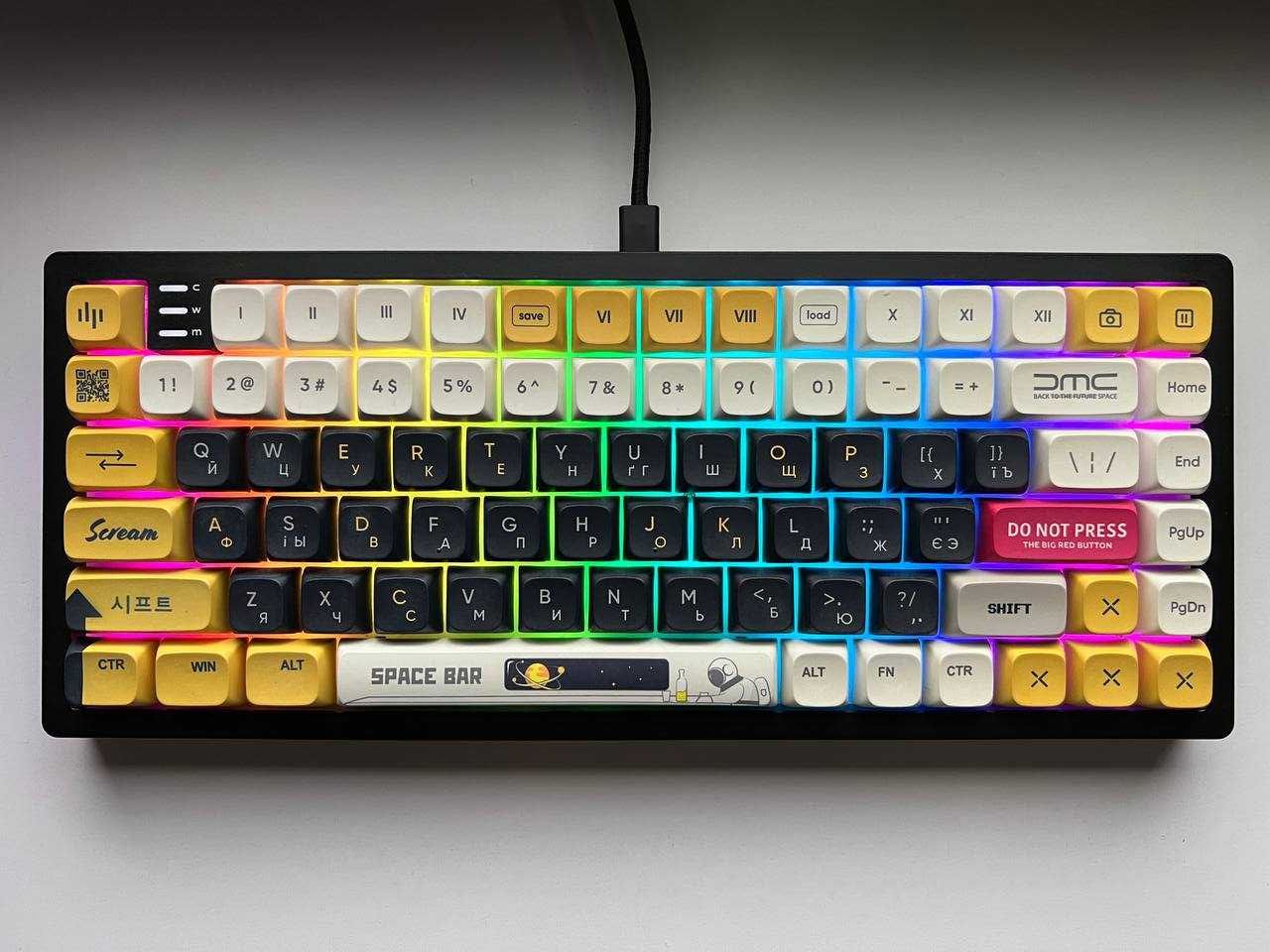 DARK PROJECT KD83A PBT з комплектом кейкапів Dark Project KS-1036 PBT ...