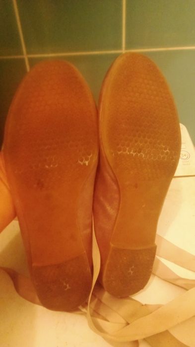 Damskie balerinki bronzowy