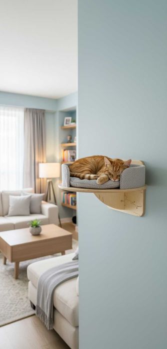 Legowisko z rozetą 45cm drapak dla kota