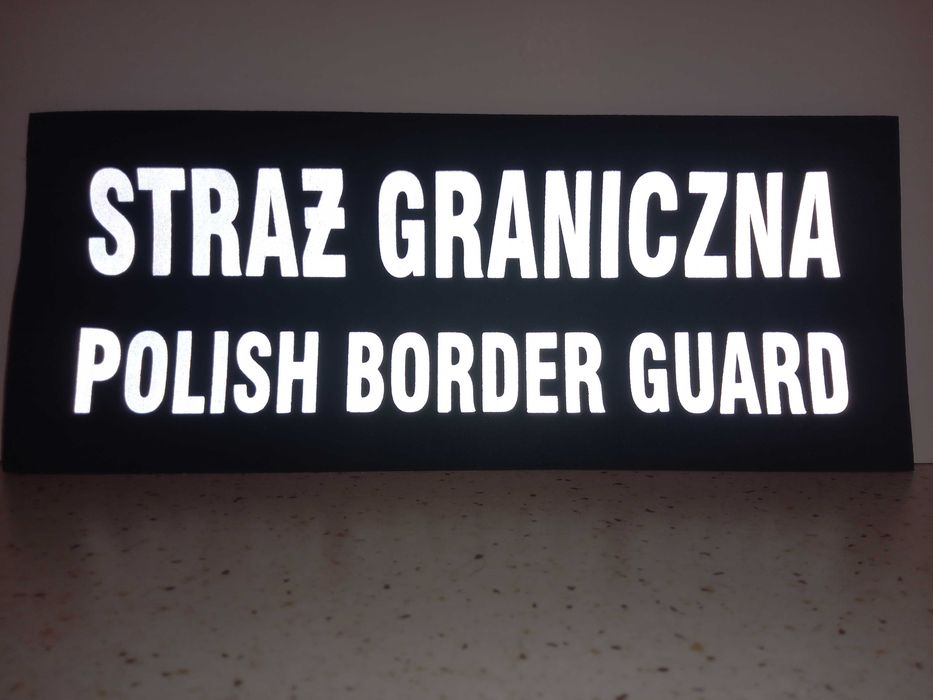 1 - Naszywka odblaskowa Straż Graniczna (wym. 29x11,5)