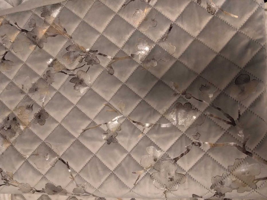 Narzuta 200x220 WELUROWA PIKOWANA w kwiaty BLINK5 + poszewki