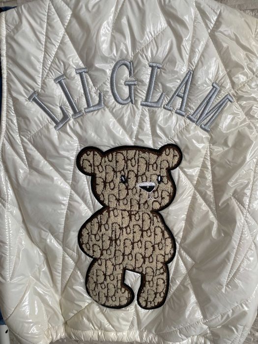 Lil Glam pikowana kamizelka - bezrękawnik z Misiem teddy bear