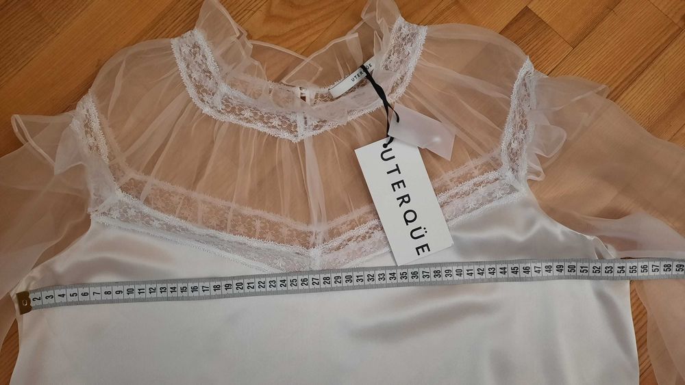 Шелковая блуза Uterque(Massimo Dutti), S