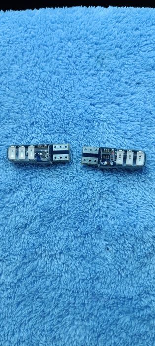 Led w5w стробоскоп синий