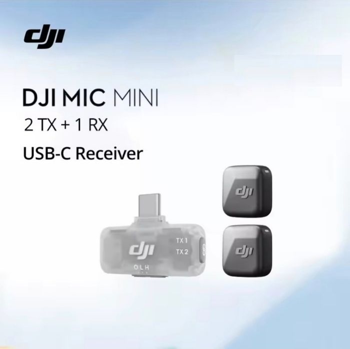 Микрофоны 2шт +ресивер Dji mic mini (2шт TX+mobile receiver)
