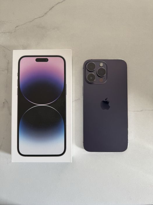 iPhone 14 Pro Max Deep Purple 128GB wraz z zestawem 8 etui i folią