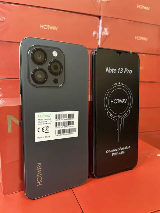 Смартфон Hotwav Note 13 Pro Black 8/256Gb NFC 50Mpx + чехол стекло