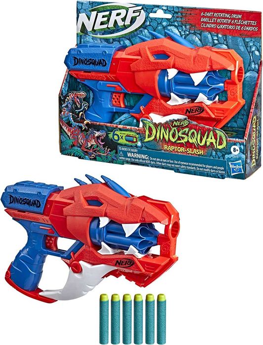 Бластер Дино NERF DinoSquad Raptor-Slash Dart Blaster