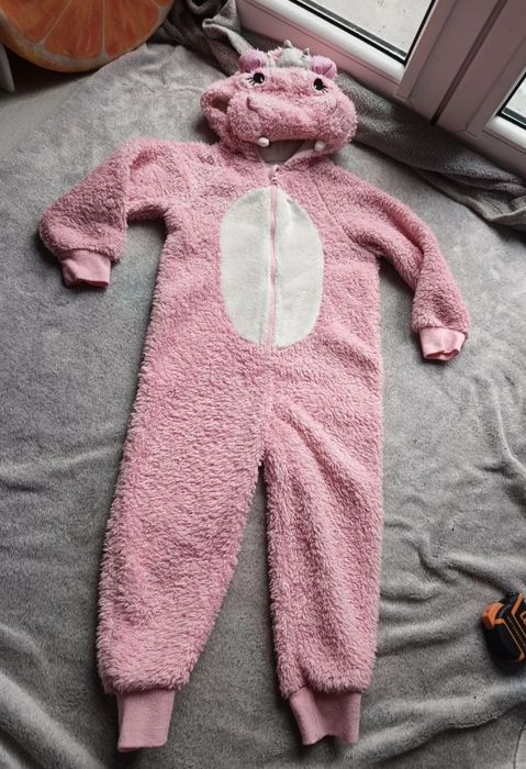 Strój karnawałowy, przebranie halloween, kostium hipopotam 98