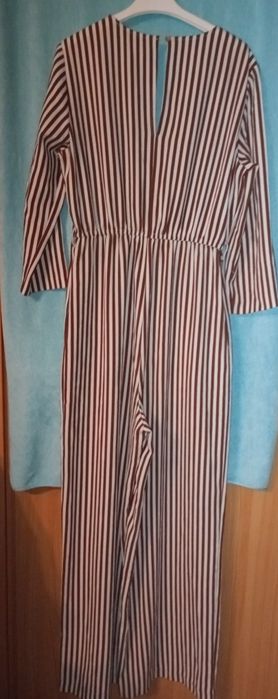 Kremowo-brązowe kombinezon