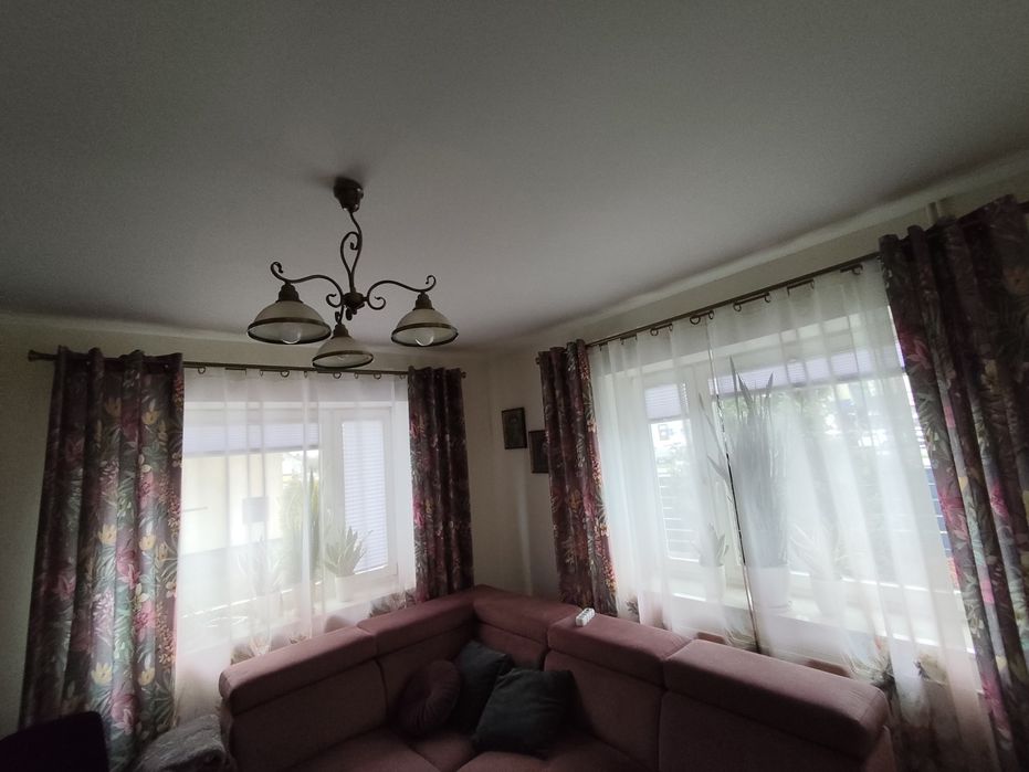 Karnisze dwutorowe, kolor złoty postarzany