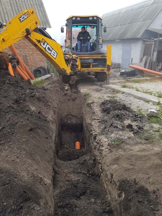 Выкопать канализацию,выгребную яму.Копка канализации,Септик.кольца ж/б