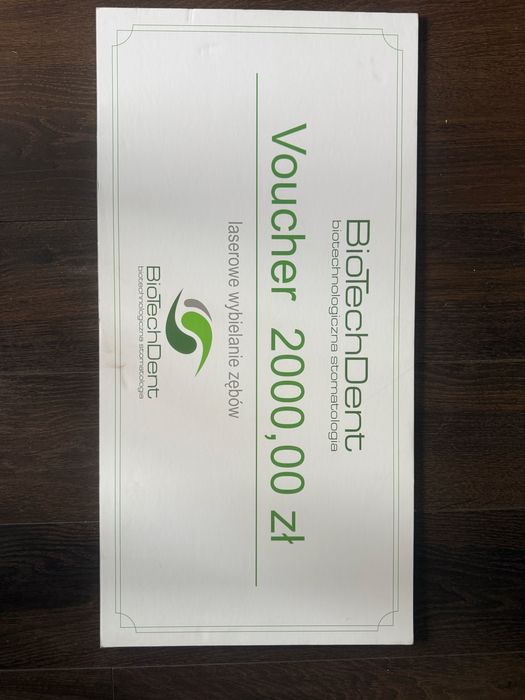 Vouvher na laserowe wybielanie zębów warszawa